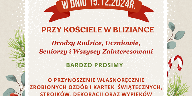 Kiermasz bożonarodzeniowy